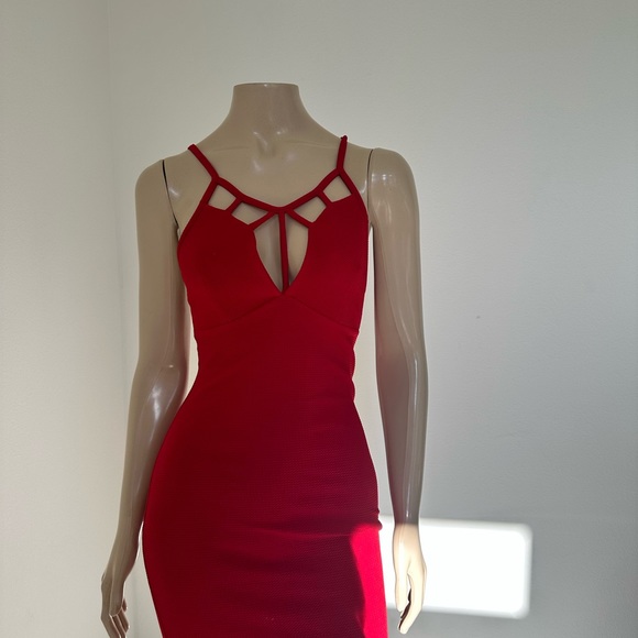Red dress used size S - Picture 3 of 6